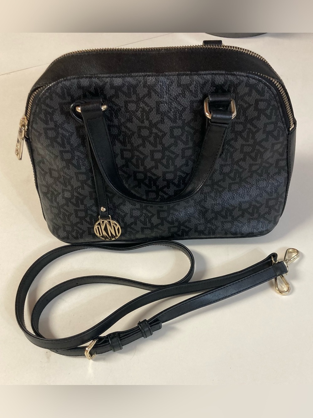 DKNY Black Logo Duffle